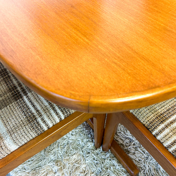 PEDESTAL EXTENSION DINING TABLE & SIX CHAIRS
