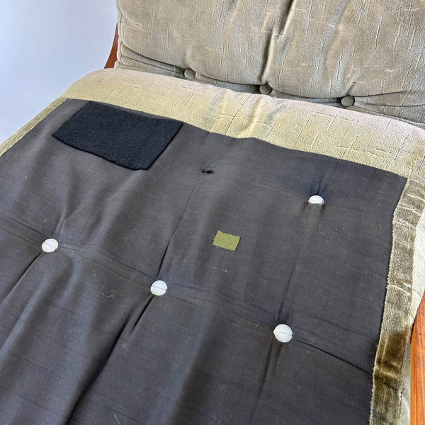 TESSA OLIVE GREEN VELOUR ARMCHAIRS