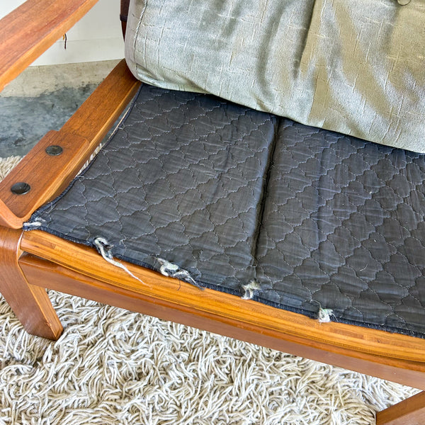 TESSA OLIVE GREEN VELOUR ARMCHAIRS