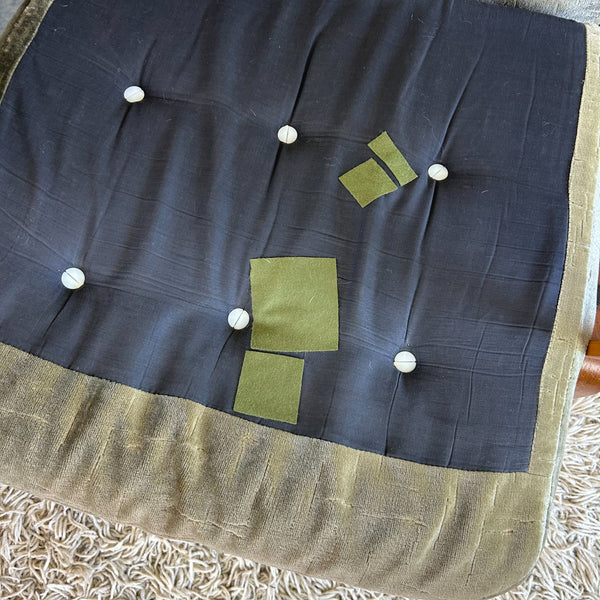 TESSA OLIVE GREEN VELOUR ARMCHAIRS