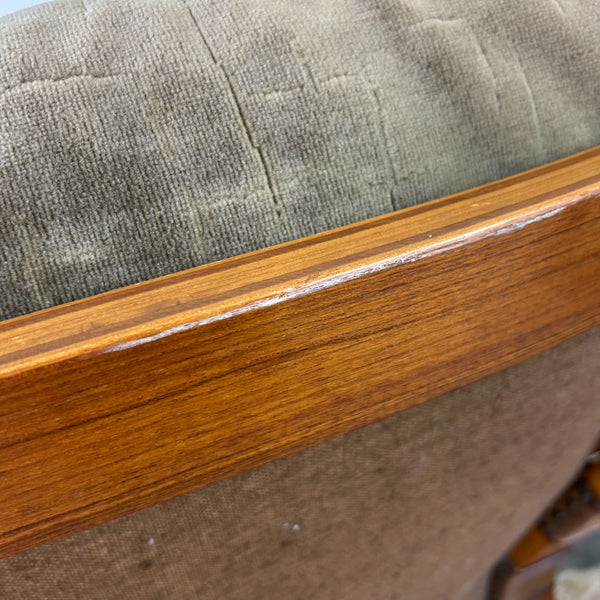 TESSA OLIVE GREEN VELOUR ARMCHAIRS