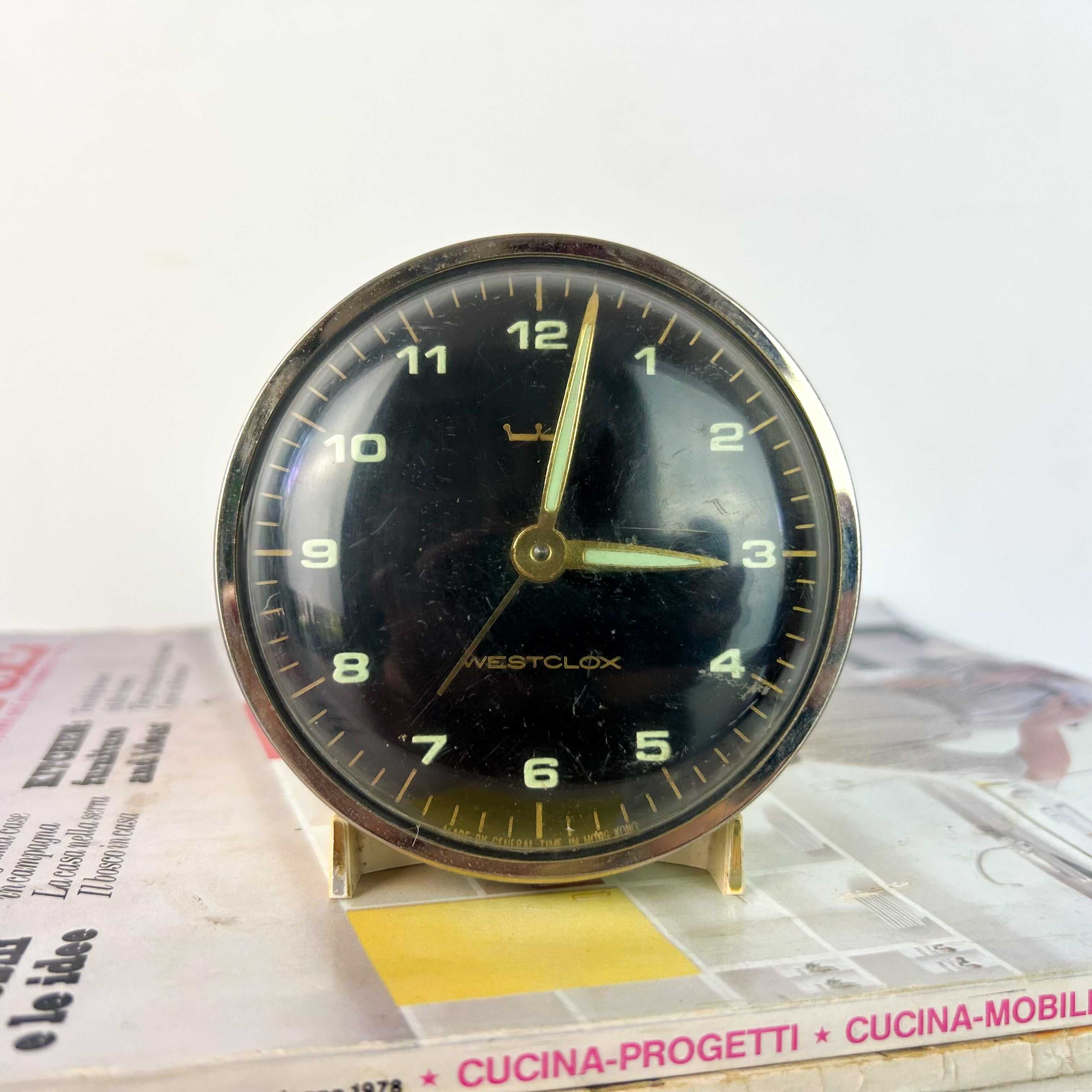 WESTCLOX BEDSIDE CLOCK - HEY JUDE WORKSHOP • Vintage furniture & objects Melbourne