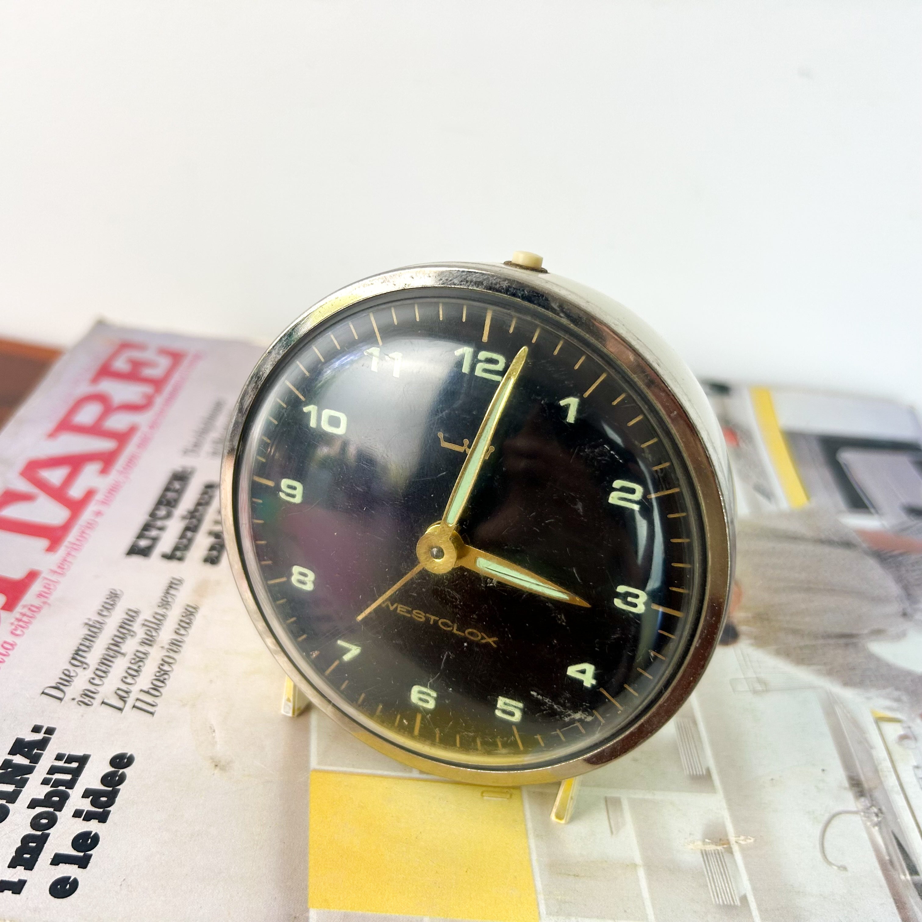 WESTCLOX BEDSIDE CLOCK - HEY JUDE WORKSHOP • Vintage furniture & objects Melbourne