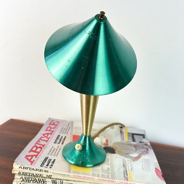 DAYDREAM ANODISED GREEN & GOLD TABLE LAMP - HEY JUDE WORKSHOP • Vintage furniture & objects Melbourne