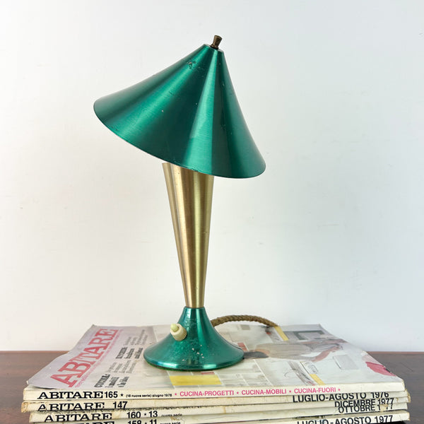 DAYDREAM ANODISED GREEN & GOLD TABLE LAMP - HEY JUDE WORKSHOP • Vintage furniture & objects Melbourne