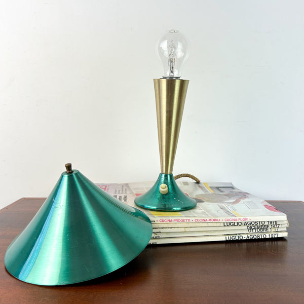 DAYDREAM ANODISED GREEN & GOLD TABLE LAMP - HEY JUDE WORKSHOP • Vintage furniture & objects Melbourne
