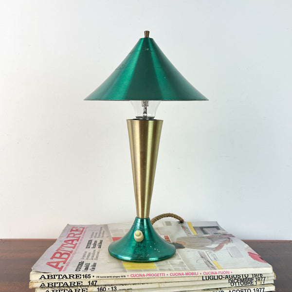 DAYDREAM ANODISED GREEN & GOLD TABLE LAMP - HEY JUDE WORKSHOP • Vintage furniture & objects Melbourne