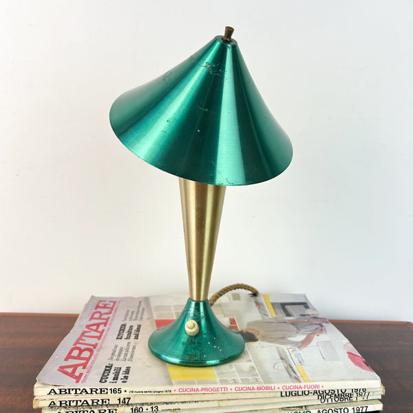 DAYDREAM ANODISED GREEN & GOLD TABLE LAMP - HEY JUDE WORKSHOP • Vintage furniture & objects Melbourne