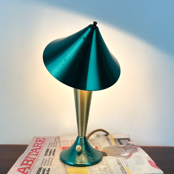 DAYDREAM ANODISED GREEN & GOLD TABLE LAMP - HEY JUDE WORKSHOP • Vintage furniture & objects Melbourne