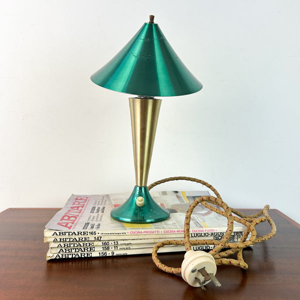 DAYDREAM ANODISED GREEN & GOLD TABLE LAMP - HEY JUDE WORKSHOP • Vintage furniture & objects Melbourne
