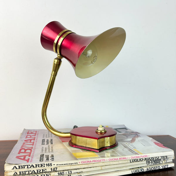 DAYDREAM ANODISED RED TABLE LAMP - HEY JUDE WORKSHOP • Vintage furniture & objects Melbourne