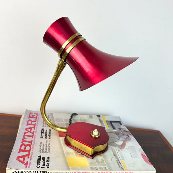 DAYDREAM ANODISED RED TABLE LAMP - HEY JUDE WORKSHOP • Vintage furniture & objects Melbourne