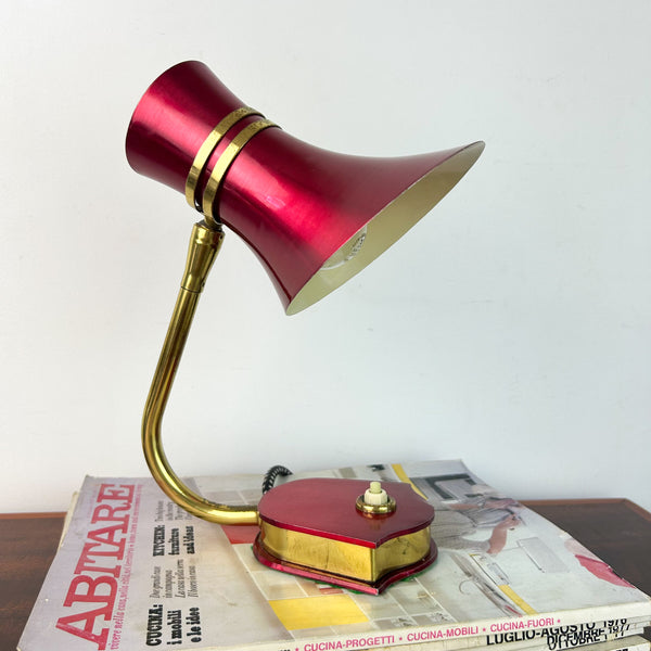 DAYDREAM ANODISED RED TABLE LAMP - HEY JUDE WORKSHOP • Vintage furniture & objects Melbourne