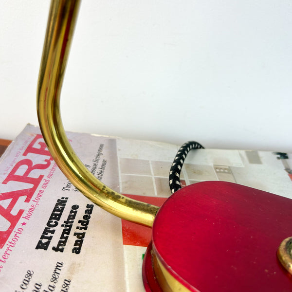 DAYDREAM ANODISED RED TABLE LAMP - HEY JUDE WORKSHOP • Vintage furniture & objects Melbourne
