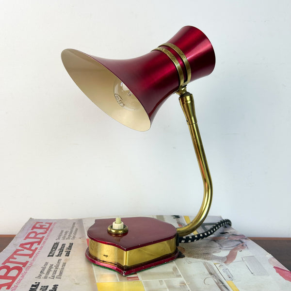 DAYDREAM ANODISED RED TABLE LAMP - HEY JUDE WORKSHOP • Vintage furniture & objects Melbourne