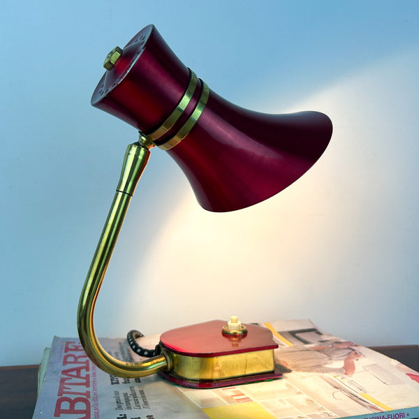 DAYDREAM ANODISED RED TABLE LAMP - HEY JUDE WORKSHOP • Vintage furniture & objects Melbourne