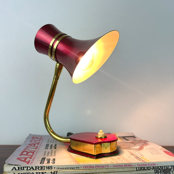 DAYDREAM ANODISED RED TABLE LAMP - HEY JUDE WORKSHOP • Vintage furniture & objects Melbourne