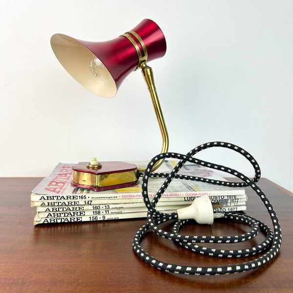 DAYDREAM ANODISED RED TABLE LAMP - HEY JUDE WORKSHOP • Vintage furniture & objects Melbourne
