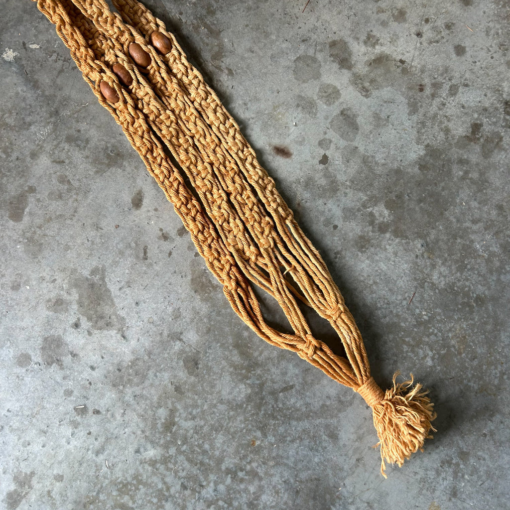 MACRAME POT HANGER - HEY JUDE WORKSHOP • Vintage furniture & objects Melbourne