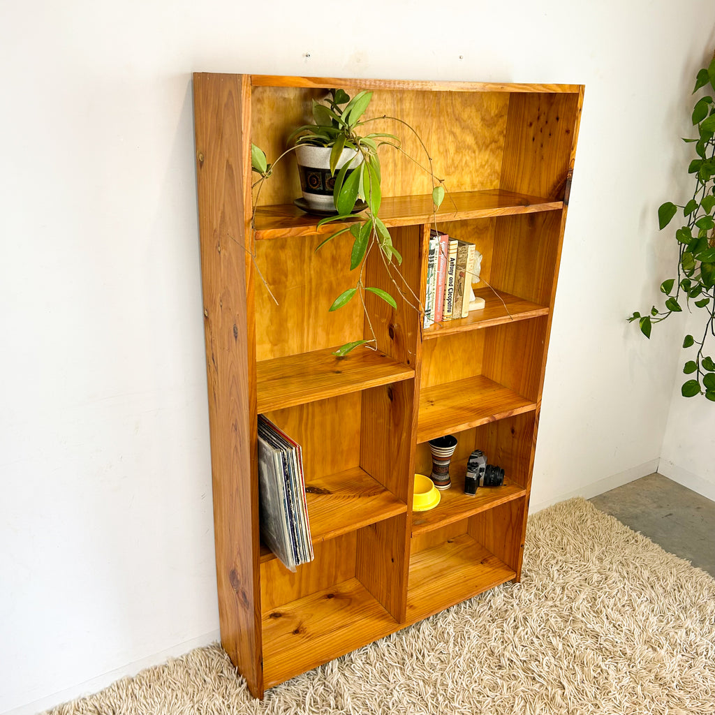 SOLID PINE ALCOVE BOOKCASE - HEY JUDE WORKSHOP • Vintage furniture & objects Melbourne