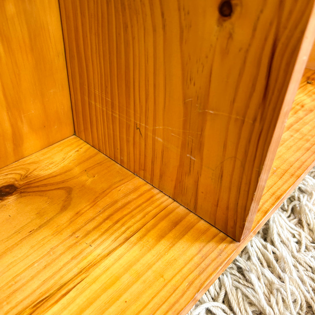 SOLID PINE ALCOVE BOOKCASE - HEY JUDE WORKSHOP • Vintage furniture & objects Melbourne
