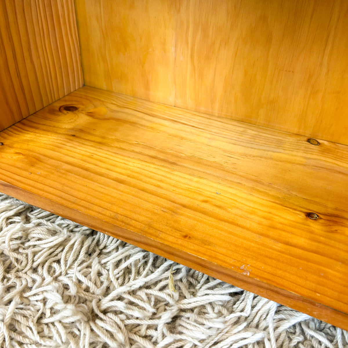 SOLID PINE ALCOVE BOOKCASE - HEY JUDE WORKSHOP • Vintage furniture & objects Melbourne