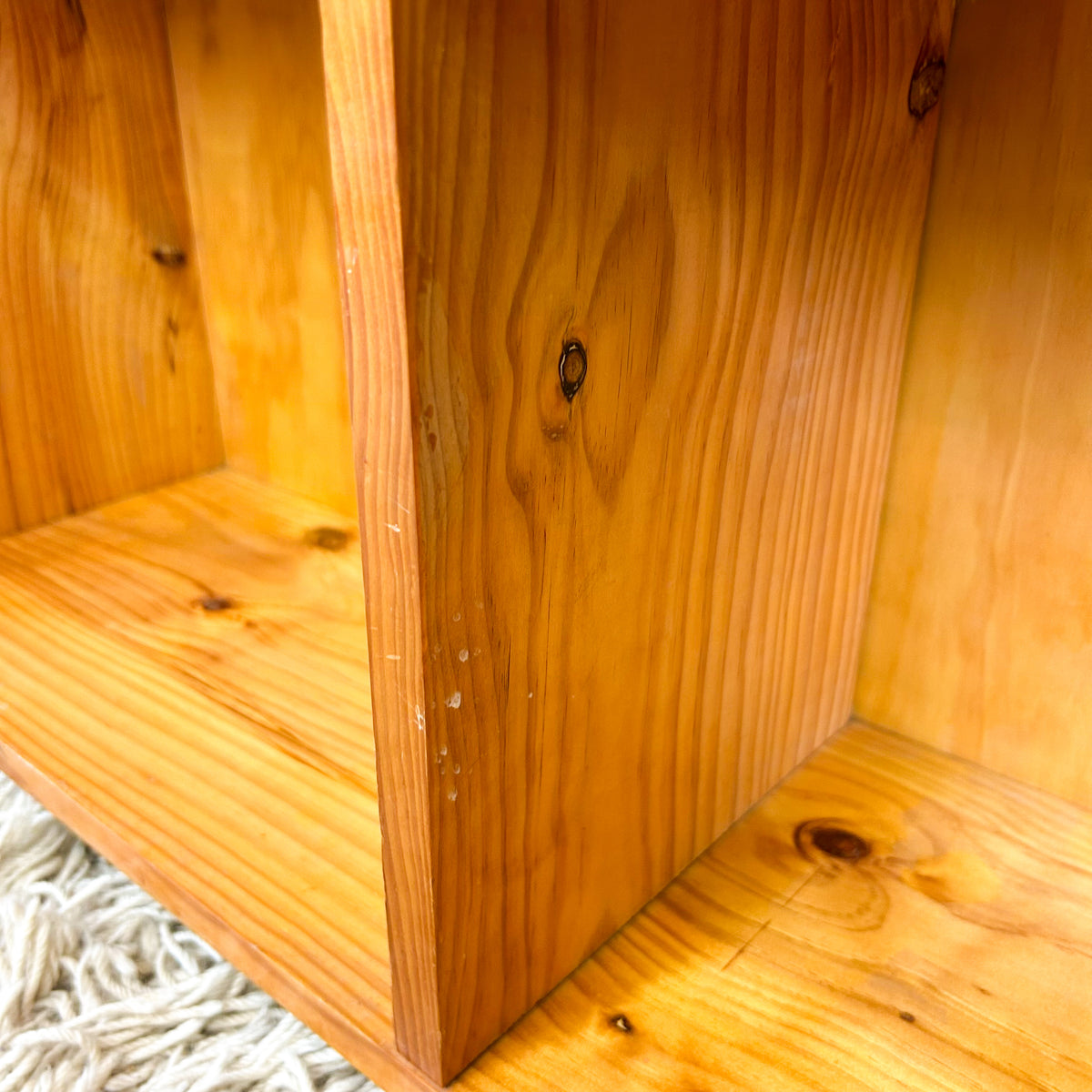 SOLID PINE ALCOVE BOOKCASE - HEY JUDE WORKSHOP • Vintage furniture & objects Melbourne