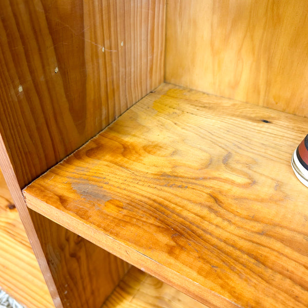SOLID PINE ALCOVE BOOKCASE