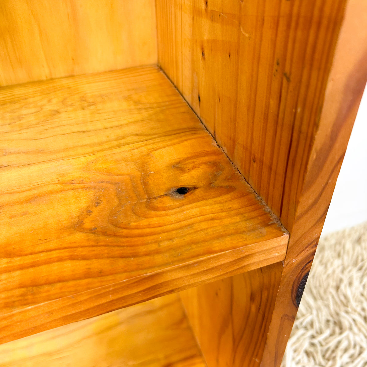 SOLID PINE ALCOVE BOOKCASE - HEY JUDE WORKSHOP • Vintage furniture & objects Melbourne