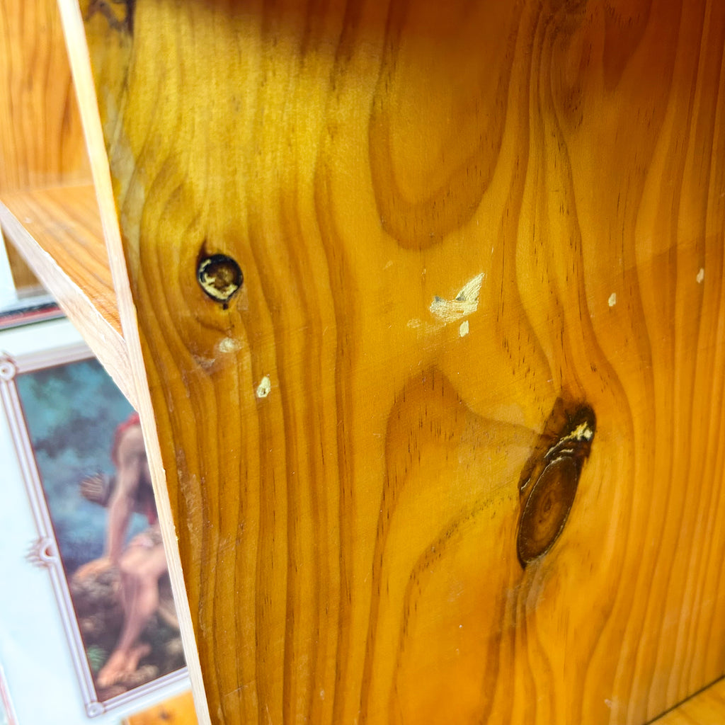 SOLID PINE ALCOVE BOOKCASE - HEY JUDE WORKSHOP • Vintage furniture & objects Melbourne