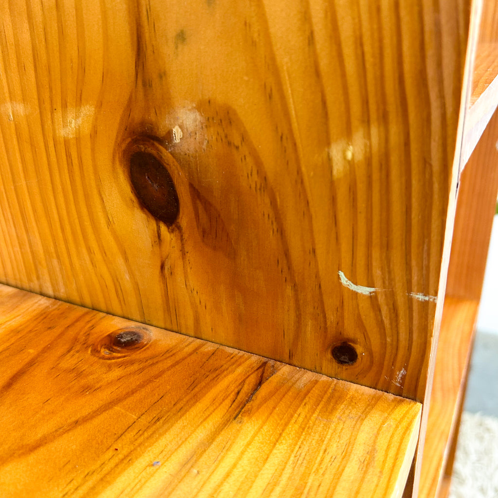 SOLID PINE ALCOVE BOOKCASE - HEY JUDE WORKSHOP • Vintage furniture & objects Melbourne