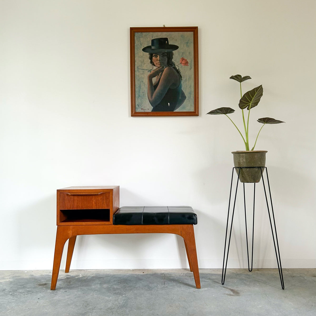 TELEPHONE TABLE WITH DRAWER