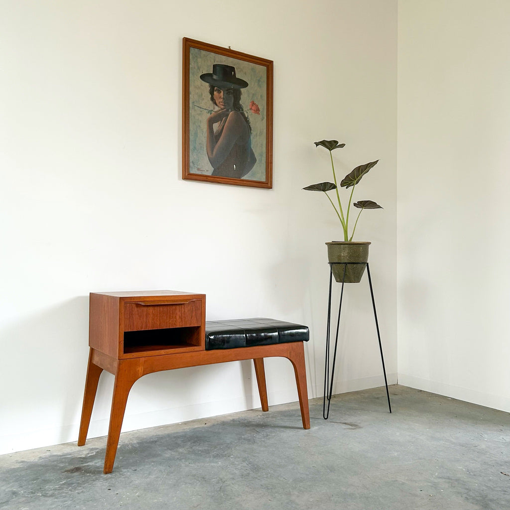 TELEPHONE TABLE WITH DRAWER - HEY JUDE WORKSHOP • Vintage furniture & objects Melbourne