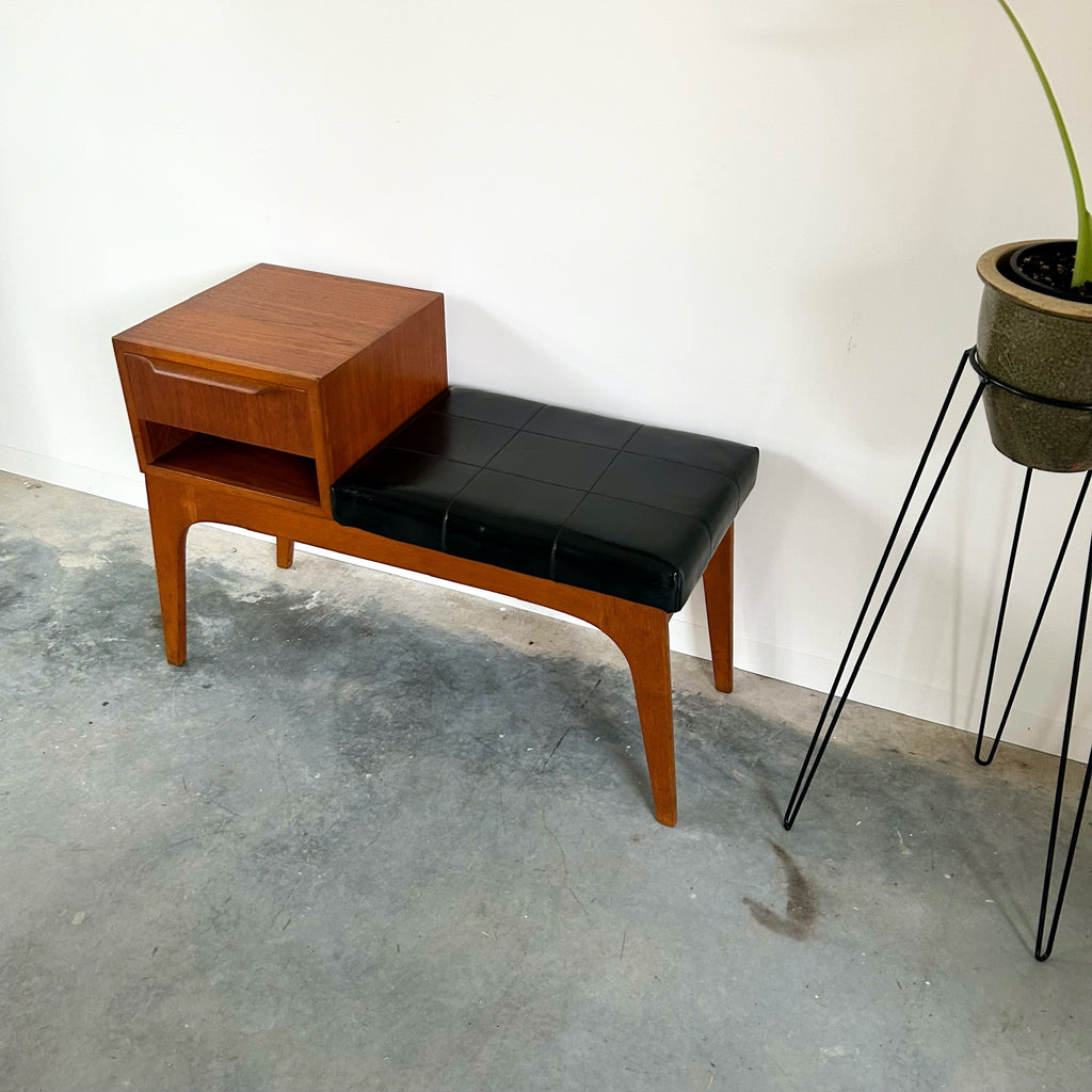 TELEPHONE TABLE WITH DRAWER - HEY JUDE WORKSHOP • Vintage furniture & objects Melbourne