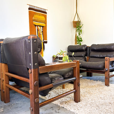 NORE FURNITURE TWO SEATER LEATHER SOFAS