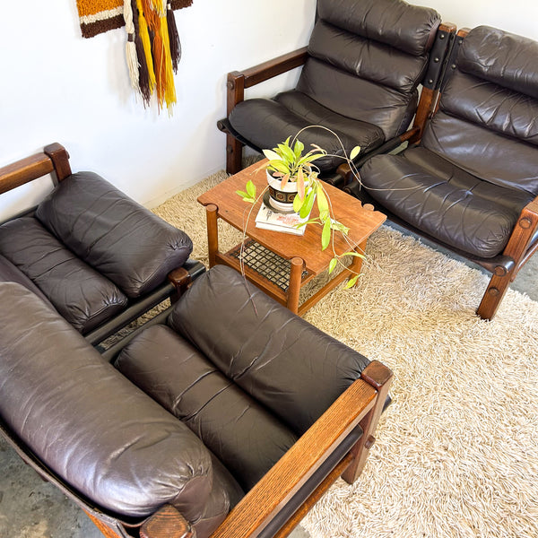 NORE FURNITURE TWO SEATER LEATHER SOFAS