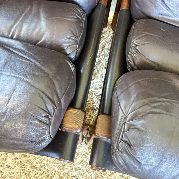 NORE FURNITURE TWO SEATER LEATHER SOFAS