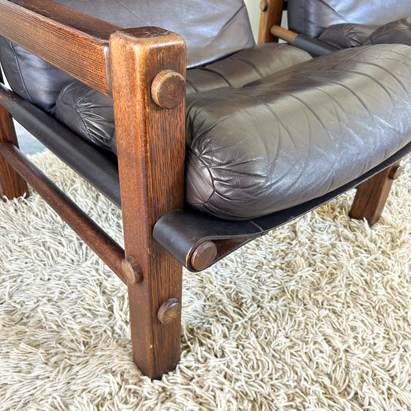 NORE FURNITURE TWO SEATER LEATHER SOFAS