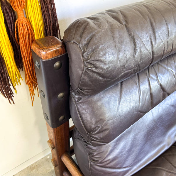 NORE FURNITURE TWO SEATER LEATHER SOFAS