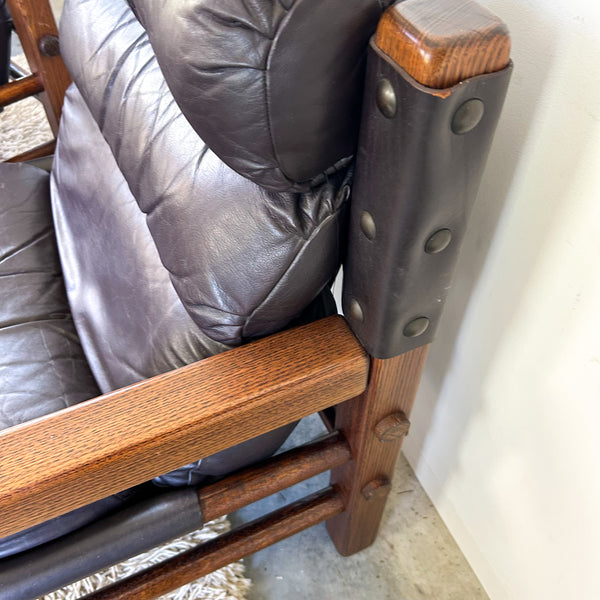 NORE FURNITURE TWO SEATER LEATHER SOFAS