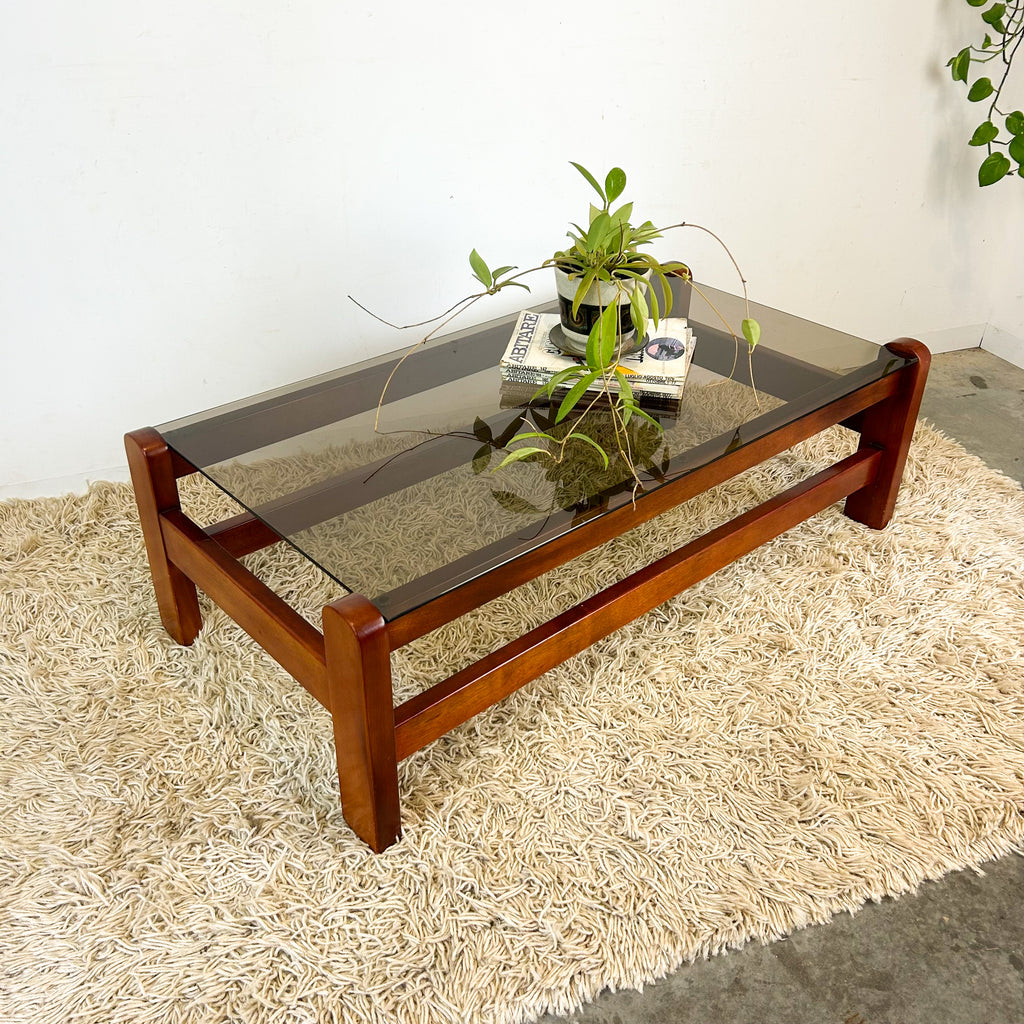 SMOKY GLASS COFFEE TABLE