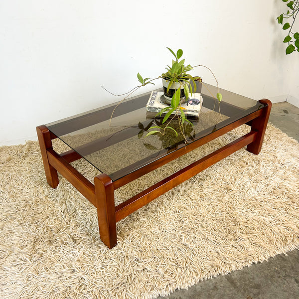 SMOKY GLASS COFFEE TABLE