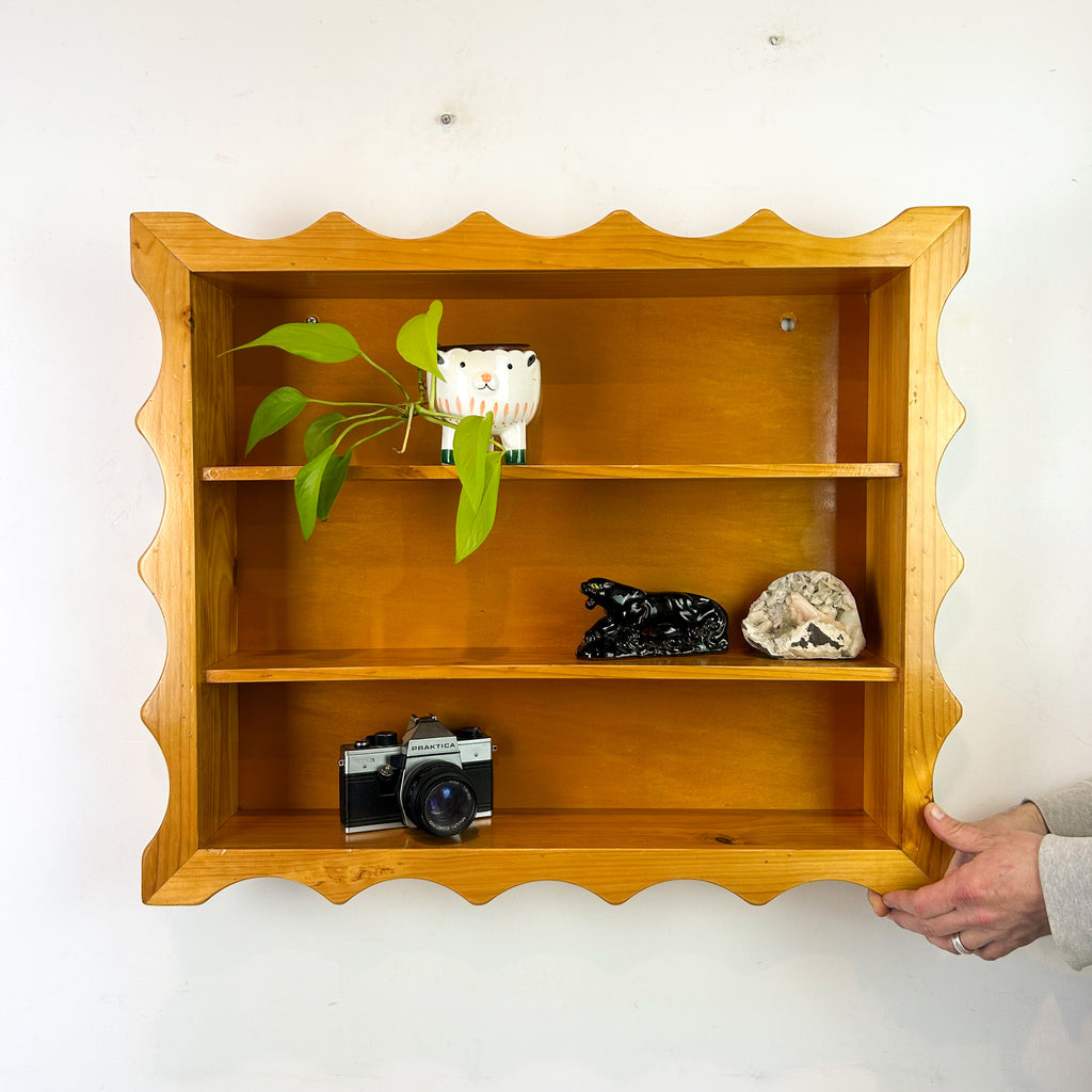 SHADOW BOX WITH SCALLOPED EDGE - HEY JUDE WORKSHOP • Vintage furniture & objects Melbourne