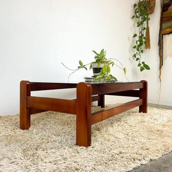 SMOKY GLASS COFFEE TABLE