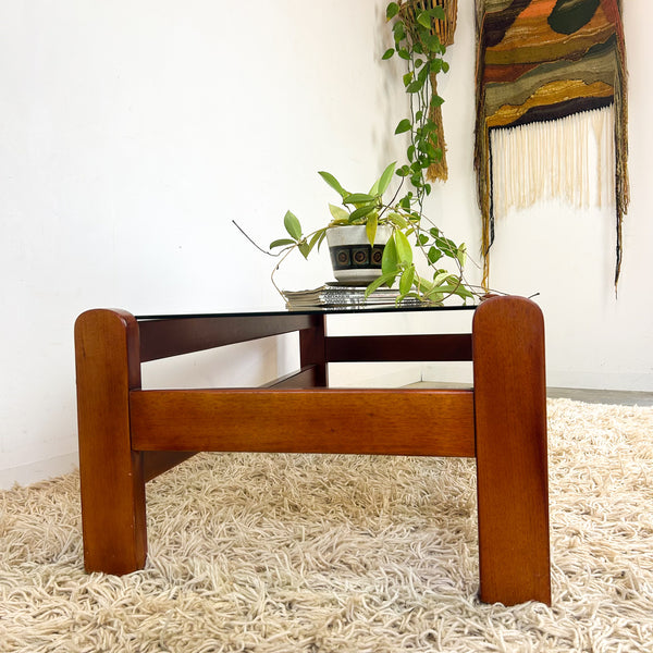 SMOKY GLASS COFFEE TABLE