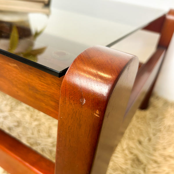 SMOKY GLASS COFFEE TABLE