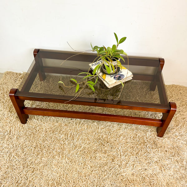 SMOKY GLASS COFFEE TABLE