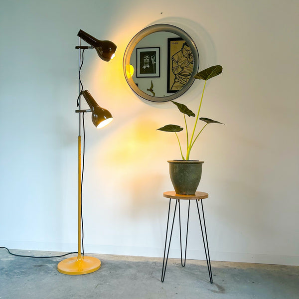 TWIN FLOOR LAMP BROWN/MUSTARD