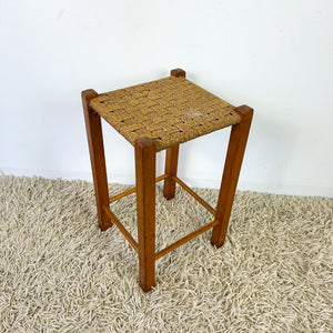 TALL WOVEN STOOL