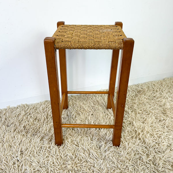 TALL WOVEN STOOL